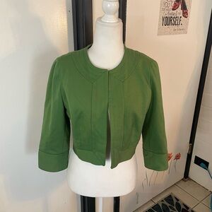 Green Women's Cropped Jacket